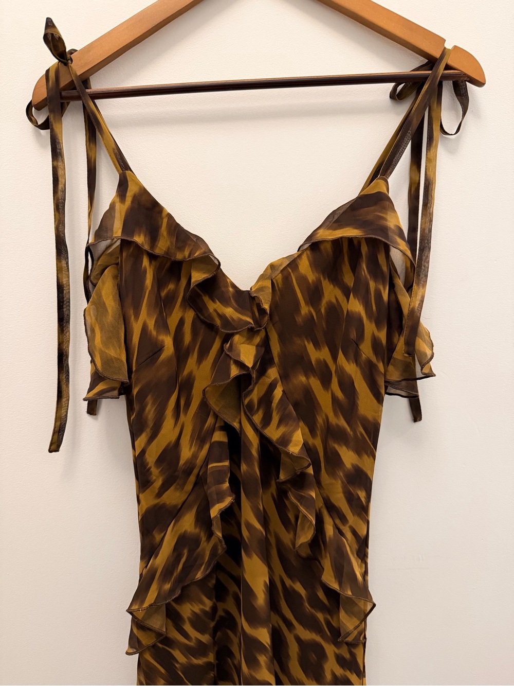 Betsey Johnson Leopard-Print Ruffle Dress - Picture 2 of 5